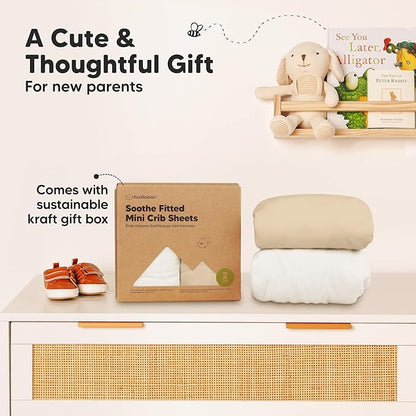 2-Pack Mini Crib Sheets Fitted - Image 9