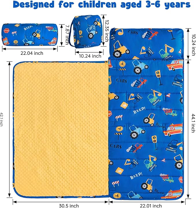 DJY Toddler Nap Mat, Kid Slumber Bag - Image 2