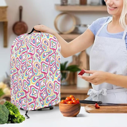 Psychedelic Abstract Coffee Machine Dust Cover Universal Design Compatible - Image 2