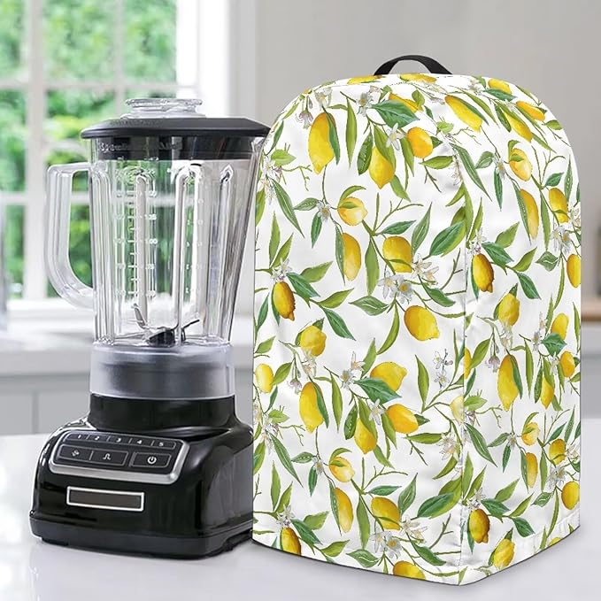 Lemon Leaf Pattern Art Blender Cover Turtle Mixer Hood Cover Dust Cover by Unknown