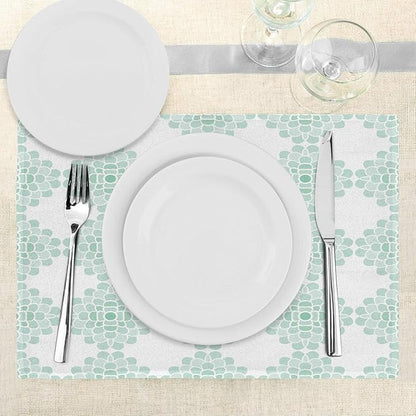 Ambesonne Floral Place Mats Set of 4, Abstract Horizontal Lines Geometric Bold - Image 3