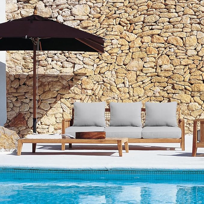 Sundale Outdoor Olefin Deep Seat Cushion Set of 2, Patio Chair Cushion and - Image 9