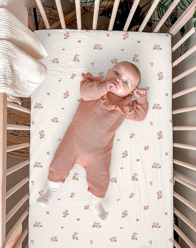 Bassinet Sheet for Baby Boy and Girl 2 Pack, Fitted Sheets for Rectangle - Image 5