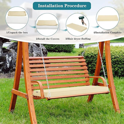 Outdoor Bench Cushions 59 x 18 Inch Thick Waterproof Porch Swing Cushions - Image 6