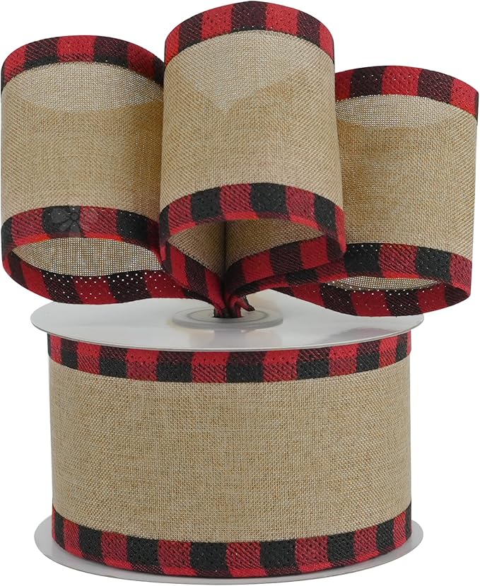 MEEDEE Burlap Ribbon 2.5 Inch x 10 Yards - Image 5