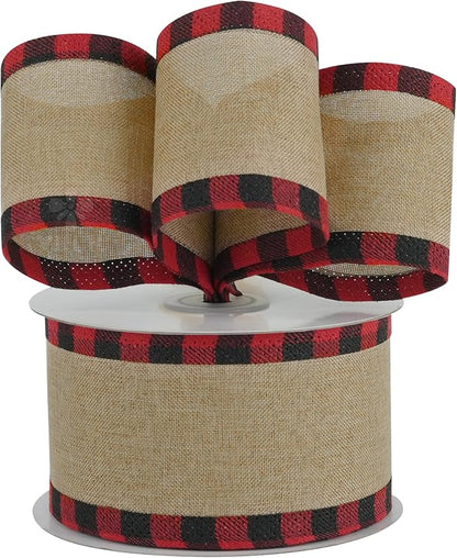 MEEDEE Burlap Ribbon 2.5 Inch x 10 Yards - Image 5