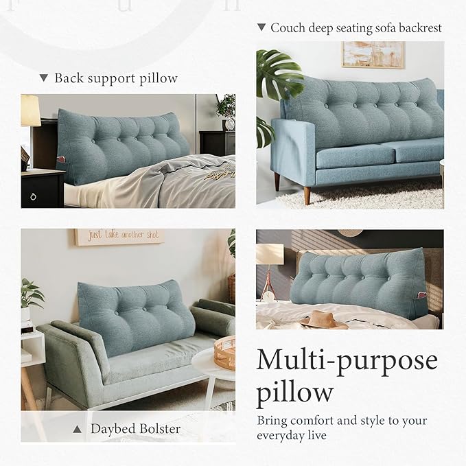 10 lbs Thickened Headboard Pillow Wedge Pillow Headboard Reading Pillow Bed - Image 6