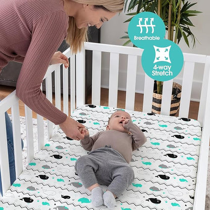 BROLEX Baby Fitted Crib Sheets: Kid Crib Sheets - Image 4