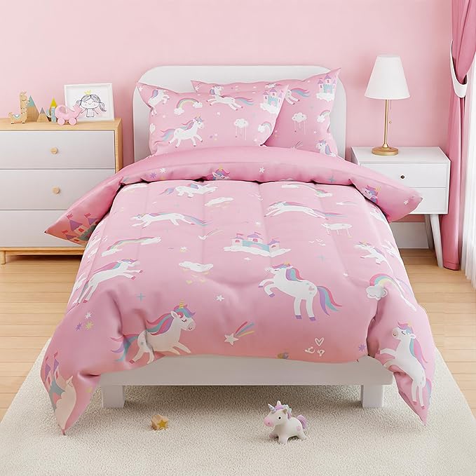 SANDJEST Unicorn Comforter Set Full Size 98x86in - Image 6