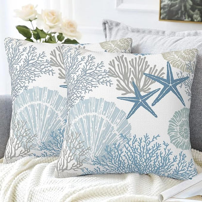 Watercolor Floral Throw Pillow Covers Set of 2 Abstract Butterflies Pillow - Image 4