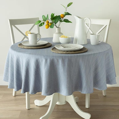 Benson Mills Cameron Textured Fabric Table Cloth, by BensonMills