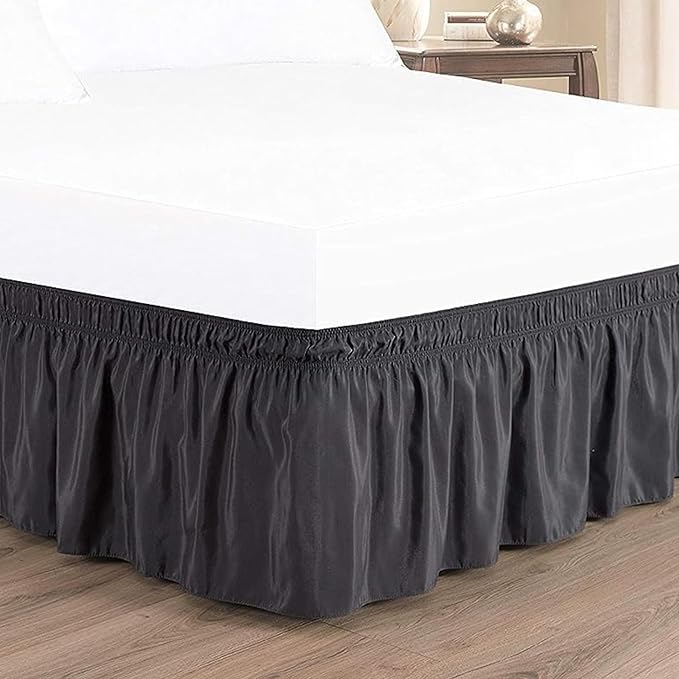 Dark Grey Wrap Around Bed Skirts - Image 4