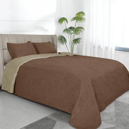 Easy-Going Twin Size Reversible Quilt Set by Easy-Going