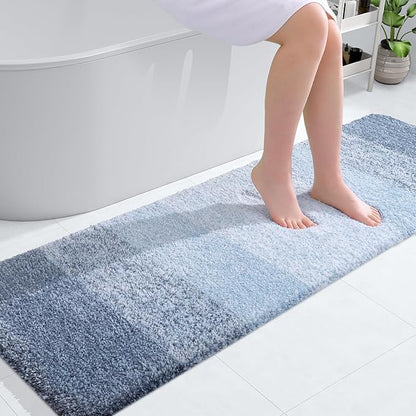 OLANLY Bathroom Runner Rugs 59x20, Extra Soft Absorbent Microfiber Bath Rugs by OLANLY