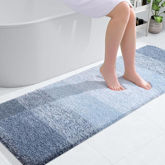OLANLY Bathroom Runner Rugs 59x20, Extra Soft Absorbent Microfiber Bath Rugs by OLANLY