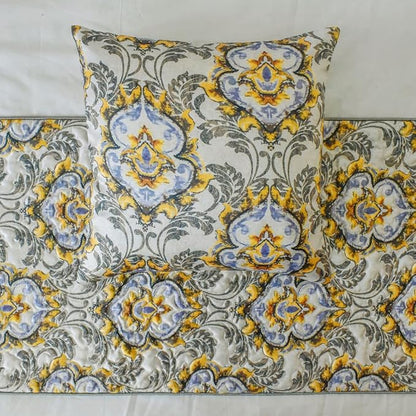 The HomeCentric King/Queen/Twin Grey Decorative King 90"x18" Bed Runner - Image 2