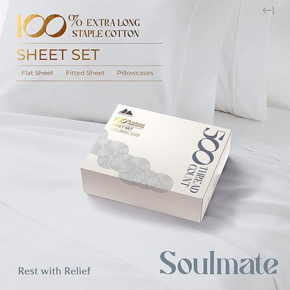 Mayfair Linen 100% Cotton Twin XL Sheet Set - Image 4