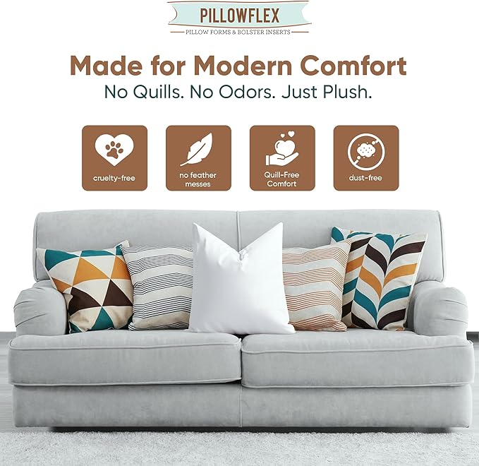 Pillowflex Synthetic Down Alternative Pillow Inserts - Image 3
