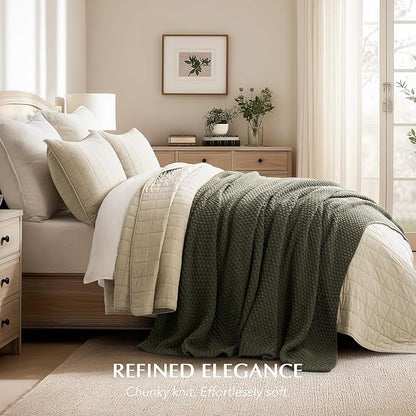 EVERGRACEHOME Chunky Chenille Knit Throw Blanket - Image 6
