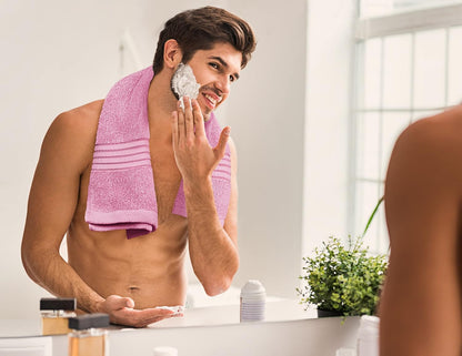 utopia towels 8 piece premium towel set, 2, side view
