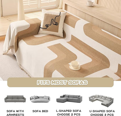 MEETSKY Boho Couch Cover Sofa Covers - Image 3