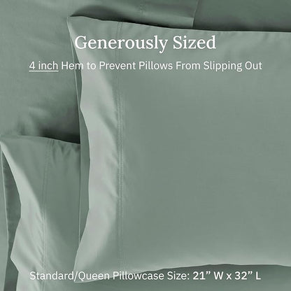 CALIFORNIA DESIGN DEN Luxuriously Soft Hotel Quality 600 Thread Count, 100% - Image 5