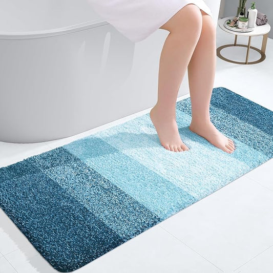 OLANLY Bathroom Runner Rugs 47x20, Extra Soft Absorbent Microfiber Bath Rugs by OLANLY