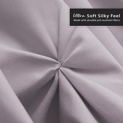 Nestl Dusty Purple Bed Skirt Cal King Size, Pinch Pleat Cal King Bed Skirt - Image 5