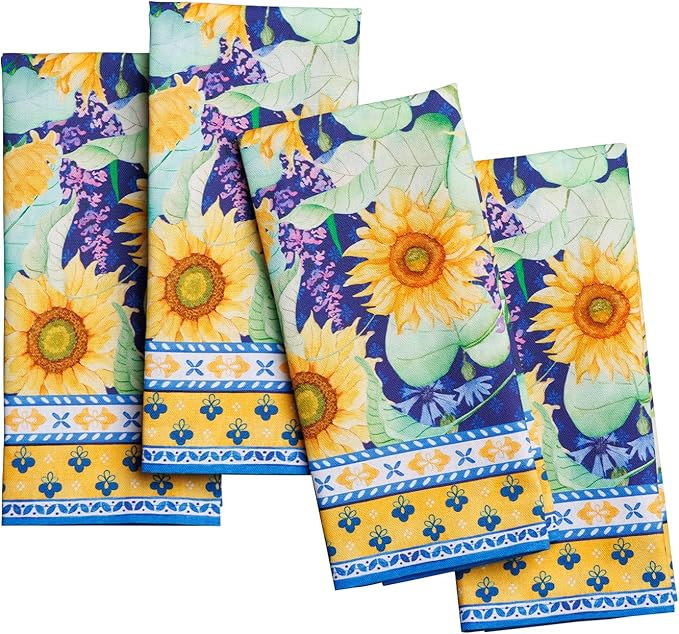 Maison d' Hermine Cloth Napkins Set of 4 100% Cotton Soft & Durable Everyday by MaisondHermine