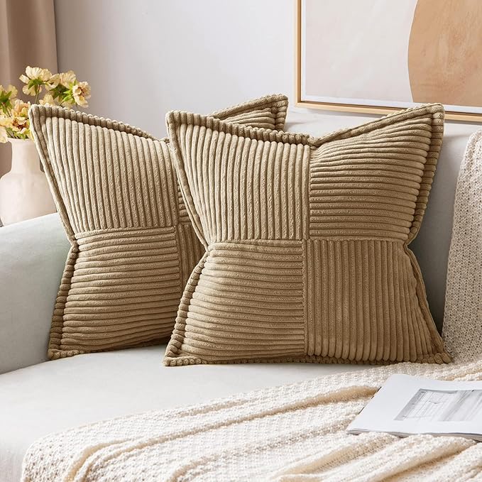MIULEE Decorative Euro Sham Throw Pillow Covers by MIULEE
