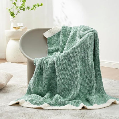Snuggle Sac Green Throw Blanket, Ultra Soft Warm Blankets - Image 6
