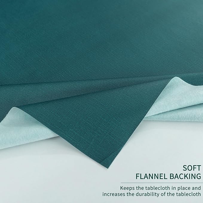 Rectangle Table Cloth, 100% Waterproof Tablecloth Oil Proof Spill Proof Vinyl - Image 6