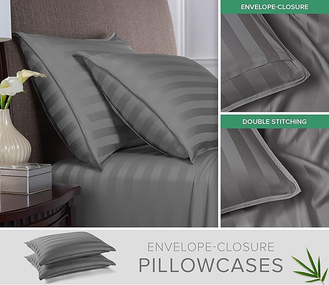 Pure Bamboo California King Sheets, Genuine 100% Organic Viscose Derived from - Image 3