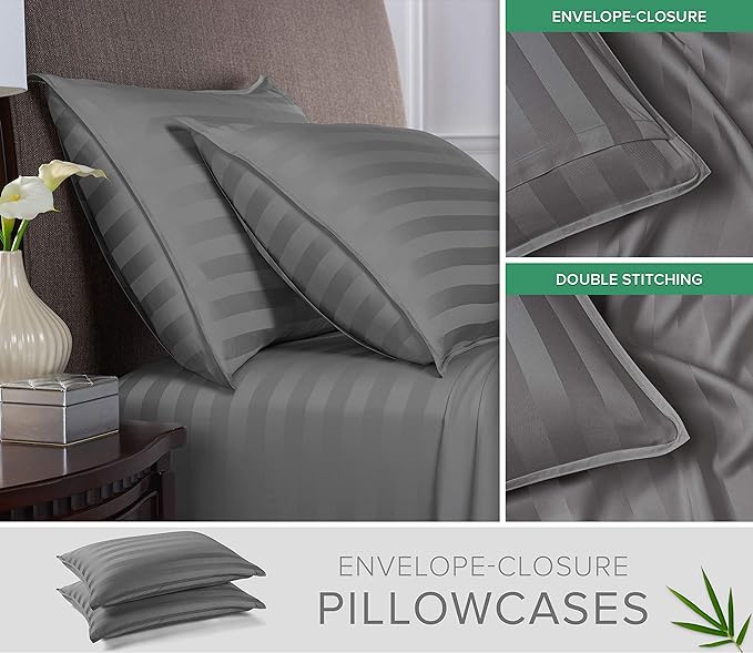 Pure Bamboo Split King Sheets, Genuine 100% Organic Viscose Derived from Bamboo - Image 3