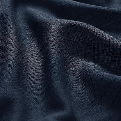 Navy Blue Linen Curtains 102 Inches Long - Image 5