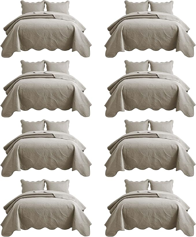 IR Imperial Rooms 8 Pack Quilt King Size Bedding by IRImperialRooms