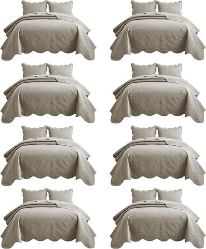 IR Imperial Rooms 8 Pack Quilt King Size Bedding by IRImperialRooms