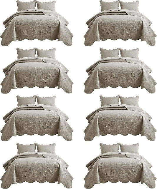 IR Imperial Rooms 8 Pack Quilt King Size Bedding by IRImperialRooms