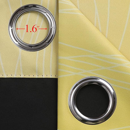 Estelar Textiler Yellow and Purple Ombre Blackout Curtains 45 Inch Length 2 - Image 7