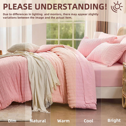 fuanna pink full size comforter sets for girls, package contents