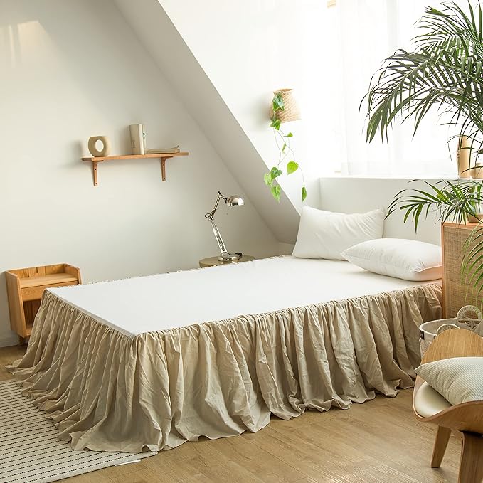 BISELINA French Linen Bed Skirt - Image 6