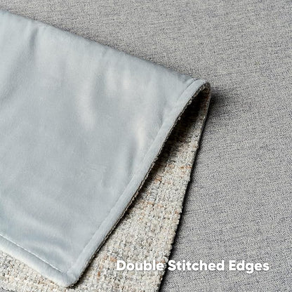 FUTEI Grey Decorative Throw Pillow Covers 16x16 Inch Set of 2, Soft Chenille - Image 4