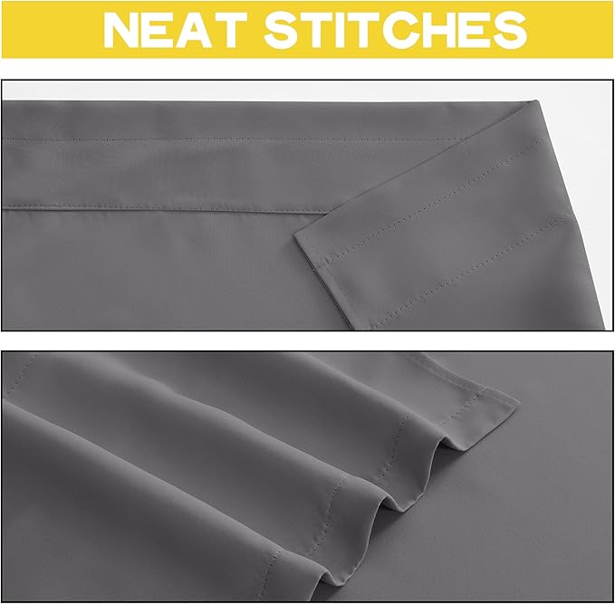 NICETOWN Soft Valance Window Curtains - Image 3