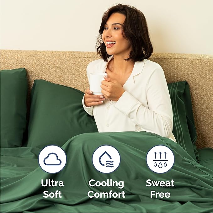 Queen Size 4 Piece Sheet Set - Image 4
