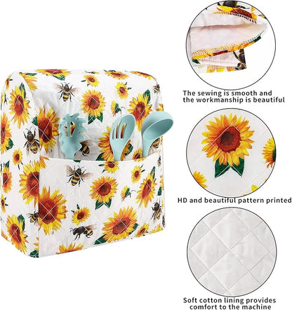 Stand Mixer Cover, Sunflower Kitchen Mixer Cover Compatible - Image 3
