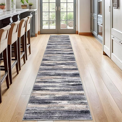 Modern Abstract Runner Rug 2x12 - Image 2