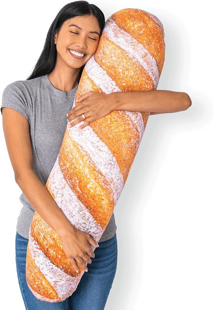 42" 3D Rustic Baguette Throw Pillow by MuchComfort