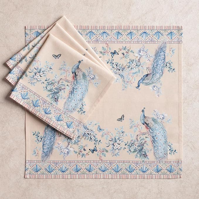 Maison d' Hermine Napkins 100% Combed Cotton Premium Set of 4 Decorative Cloth - Image 6