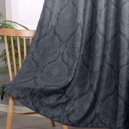 dwcn ombre blackout curtains for bedroom 52 x, close-up detail