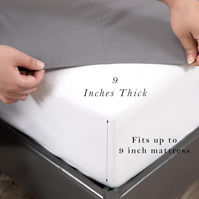 Fitted Sheets 25x70 Inches, 1 Pack Super Soft Microfiber Cot Size Sheet Set - Image 5